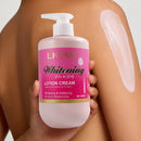 LKIAE Vitamin C and Vitamin E Lightening Body Lotion, Whitening, Softening, 24 Hours Moisturizing, Rapid Absorption, 500ml