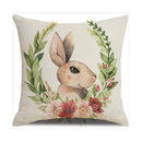 2025 Easter Rabbit Table Runner Linen Bunny Dining Table Cloth Placemat Spring Holiday Happy Easter Decoration For Home Kitchen