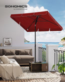 SONGMICS parasol, balcony shade, UPF 50 +, storage s bag, without Stand