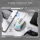 Redragon M612 PRO RGB BT 2.4G Gaming Gamer Mouse, 8000 DPI Wireless Optical 9 Programmable Buttons 7 Backlit Modes, B