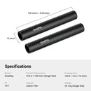 The Rig Spine | SmallRig 15mm Carbon Fiber Rods, 4 to 12 Inches, Pair
