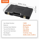 VEVOR Tap and Die Set 40PCs 60PCs 80PCs 110/116PCs Metric or SAE Standard Bearing Steel Taps and Dies