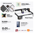 ACMER P1 S Pro 6W Laser Engraving Machine With Honeycomb Board Ultra-thin Laser Acrylic Engraver Cutting Machine 380x370mm Area