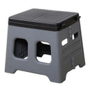 Portable Camping Toilet with Lid Portable Folding Toilet Multifunctional Foldable Outdoor Camp Toilet for Adults
