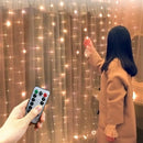 600/300 LED Window Curtain String Light Wedding Party Home Garden Bedroom Outdoor Indoor Wall Decorations
