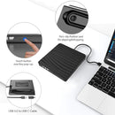 USB External CD DVD Reader CD/DVD Drive Burner Reader External DVD CD Writer Drive Portable Burner Reader for Laptop Desktop PC
