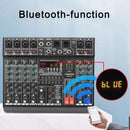 LOMEHO 6 Mono Channels Mixing Console 99 Digital Effects Bluetooth USB PC Sound Audio Mixer with 48V for Karaoke Church AM-GT6