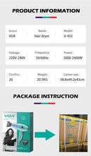 The Vesper | Professional 2400W Ionic Hair Dryer