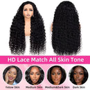 Deep Wigs Human Hair For Woman Burmese Curly Deep Wave Human Hair Wig 13x6 HD Lace Human Hair Wig on Clearance Sale