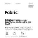 1-4PCS 48x74cm Ice Bean Pillowcase Summer Cooling Solid Color Cool Touch Fabric Washable for Air Conditioning Room