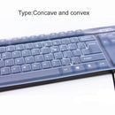 Universal Keyboard Silicone Protector Film Skin Cover Desktop PC Transparent Silica Gel Bump Concave and convex Flat Membrane