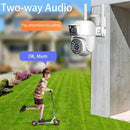 IPC360 HOME 4K 8MP 双镜头WIFI 云台 2K 4MP 双屏安防摄像头 户外 IP66 彩色夜视监控摄像头
