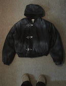 American Fashion Snap Fastener Loose Coat High Street Oversized Hoodie Y2k Retro Harajuku Punk Button Jacket Men Clothing