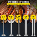 VEVOR 3L/ 7Lbs Horizontal Sausage Stuffer Manual Sausage Maker Stainless Steel With 5 Filling Nozzles For Home & Commercial Use