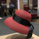 Hepburn Sun Hat Women Summer Sunscreen Straw Hat Female Retro Bow French Elegant Hat Big Eaves Sunshade Beach Hat