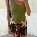 Polka Dots Print Detachable Scarf Sling Dress 2026 New Ladies Slim V-neck Spaghetti Strap Long Robes Women's Beach Dresses