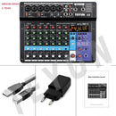 TEYUN Customized Professional 8 6 4 Channel Professional Portable Digital Mixer Mobile Phone Live Computer Recording Audio Mixer