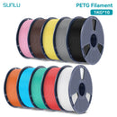 SUNLU 10公斤 PETG/ABS 耗材 10卷 3D打印线材 1公斤/卷 1.75毫米 100% 线材整齐排列 适用于欧美地区3D打印