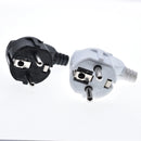 EU AC Power Adapter Socket 16A 250V Connector Cable Electrical Plug White Black korean Male Converter Adaptor Detachable Plug