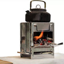 Stainless Steel Wood-burning Stove Lightweight Compact Camping Stove Portable Folding Wood Stove For Outdoor Camping Hiking