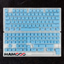 Jelly Keycap Set Translucent White Blue Pc+Abs Keycap For Mechanical Keyboard Characters Translucent Ice Cube Crystal Oem Keycap