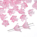 About20Pcs Glass Beads, Small Lily Scattered Beads, Handmade DIY 'Making Couple Bracelets, Necklaces, Earrings, Jewelry Accessor