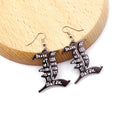Anime Death Note Earrings for Women L Cross Metal Brincos Men Fashion Jewelry Drop Clip On Earring Charm Gift