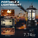 LuminaRetro BF668 Vintage Stepless Dimming COB Camping Lantern | IPX4 Waterproof Rechargeable Emergency Light