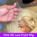 The Blonde Standard | 613 Bone Straight Human Hair Wig with Invisible HD Lace