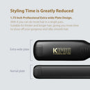 KIPOZI Professional Titanium Flat Iron Hair Straightener with Digital LCD Display Dual Voltage Instant Heating Curling Iron