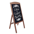 Wooden A Frame Chalkboard Sign Standing Pavement Chalkboard Easel Magnetic Blackboard Display Stand Sandwich Board
