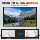 VEVOR Projector Screen with Stand 100 120 150 inch 16:9 4K 1080 HD Portable Projection Screen for Home Office Theater Cinema