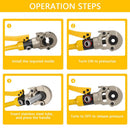 Hydraulic Pipe Crimping Tool Adjustable Crimper with Heavy-Duty Pressure for Copper Stainless Steel PEX Pipes TH V12/15/18/22/28