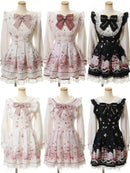 Harajuku Sweet Bow Black Plaid Dresses All-match Slim Fit Kawaii Lolita Dress for Women Autumn New Long Sleeve Vestidos De Mujer