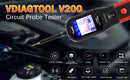 VDIAGTOOL V200 Car Electric Circuit Tester 6V-30V Automotive Power Probe Kit Electrical System Tester LCD Display Voltage Tester Electrical Diagnostic Tools ﻿