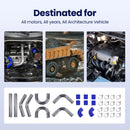 The Apex Flow | 2.5" Aluminum Intercooler Turbo Piping Kit — Mandrel-Bent, Anodized Blue