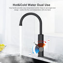 Briwellna Instant Hot Water Heating Faucet 220V Electric Faucet With Universal Adapter Nozzle Stainless Steel Heating Faucet