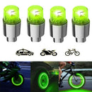 4pcs/2pcs Wheel Lights Cap Car Auto Wheel Tire Tyre Air Valve Stem LED Light Cap Cover Accessories For Bike Car Motorcycle