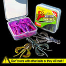Spinpoler Floating UV Lighting Soft Fishing Lure Shrimp Scent Artificial Baits Salted Floating Freshwater Saltwater Perch Pike