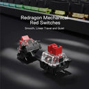 Redragon K556 PRO Upgraded Wireless RGB Gaming BT/2.4Ghz Tri-Mode Mechanical Hot-Swap Linear Quiet Red Switch Keyboard