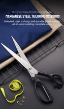 10 Inch Stainless Steel Tailor Shears for Fabric Leather Cutting Professional Sewing Craft DIY Apparel Making Tool Accessory