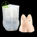 1个 可爱猫咪牛奶布丁硅胶模具 3D果冻巧克力慕斯模具 蛋糕装饰工具 DIY蜡烛肥皂模型烘焙用具
