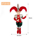 New Arrivals Christmas Decor Handmade New Year Decor Hanging Sitting Elf Plush Doll Christmas Tree Hanging Ornament Xmas Gift