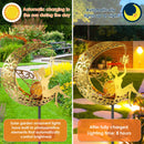 The Moonlit Garden | Solar Crackle-Glass Stake Lights for Pathways & Borders