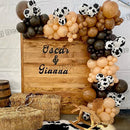 Cow Balloons Garland Arch Kit Cowboy Cowgirl Theme Party Decorations for Baby Shower Birthday Farm Western Theme Party Supplies