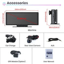 Junsun 10.26 "Wireless CarPlay Android Auto Car Radio 4K Dash Cam Rearview Camera Wifi GPS Navigation Dashboard Video Recorder