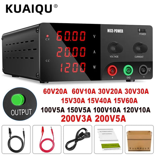 The Current Bench | Adjustable Regulated DC Power Supply 60V 20A 1000W