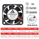 2个 GDSTIME 40MM 散热风扇 DC 5V 12V 24V 40x40x10mm 双滚珠迷你冷却风扇 4010 轴流风扇 40MM 适用于 3D 打印机、DVR、NAS 散热
