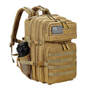 LHI 45L Tactical Backpack for Men and Women Large Athlete Gym Bag Outdoor Sports Hiking Survival Rucksack with Bottle Holder