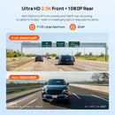 The A410 | Front 1440P + Rear 1080P Dual Dashcam